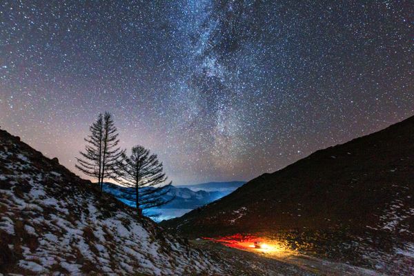 Photo of the Milky Way above Lake Baikal Photo of the Milky Way above Lake Baikal - Sputnik International