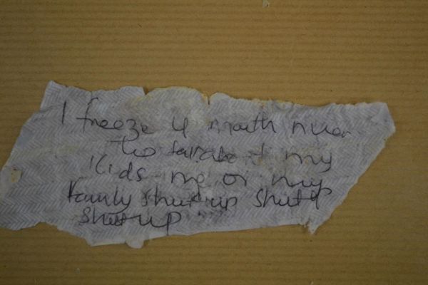 One of the notes - part of a witchcraft spell - which were found in frozen limes in the woman's freezer One of the notes - part of a witchcraft spell - which were found in frozen limes in the woman's freezer - Sputnik International