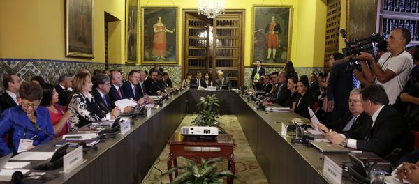 Foreign Ministers of the Lima Group gather for a meeting concerning Venezuela, in Lima, Peru, Friday, Jan. 4, 2019 - Sputnik International
