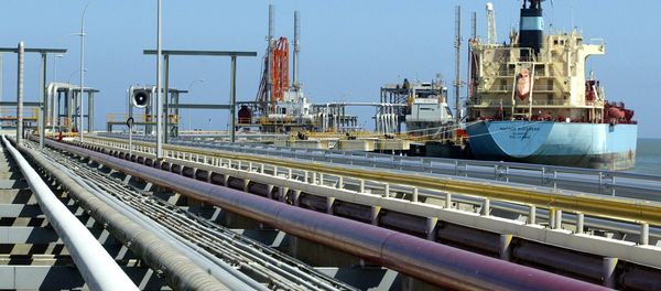 An oil tanker is seen at Jose refinery cargo terminal in Venezuela in this undated file photo An oil tanker is seen at Jose refinery cargo terminal in Venezuela in this undated file photo - Sputnik International
