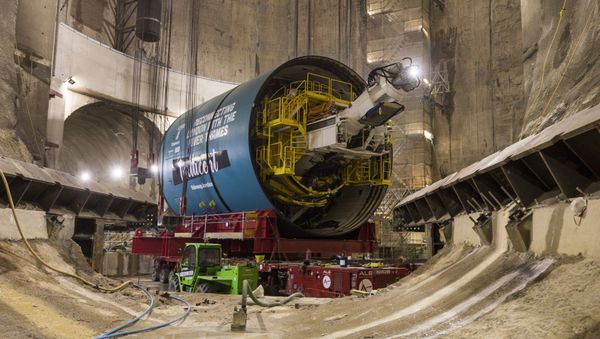 One of the giant boring machines which will be used to build the Thames Tideway tunnel - Sputnik International