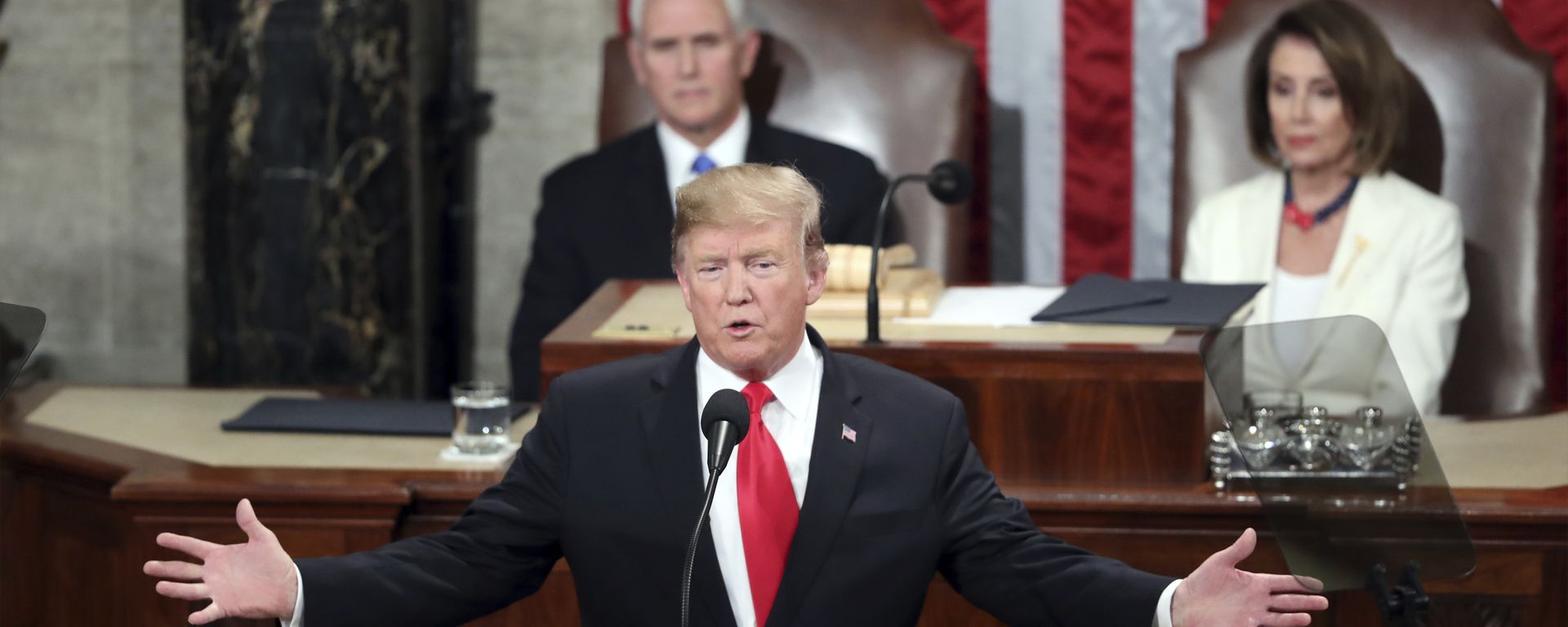 President Donald Trump delivers his State of the Union address to a joint session of Congress on Capitol Hill in Washington President Donald Trump delivers his State of the Union address to a joint session of Congress on Capitol Hill in Washington - Sputnik International, 1920, 18.12.2019