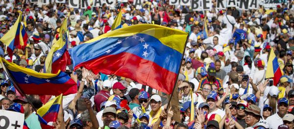 Supporters of Juan Guaido, self-proclaimed Interim President of Venezuela, take part in a rally, in Caracas, Venezuela Supporters of Juan Guaido, self-proclaimed Interim President of Venezuela, take part in a rally, in Caracas, Venezuela - Sputnik International