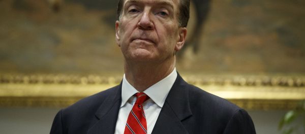 David Malpass, under secretary of the Treasury for international affairs, listens as President Donald Trump announces his nomination to head the World Bank, during an event in the Rosevelt Room of the White House, Wednesday, Feb. 6, 2019, in Washington David Malpass, under secretary of the Treasury for international affairs, listens as President Donald Trump announces his nomination to head the World Bank, during an event in the Rosevelt Room of the White House, Wednesday, Feb. 6, 2019, in Washington - Sputnik International