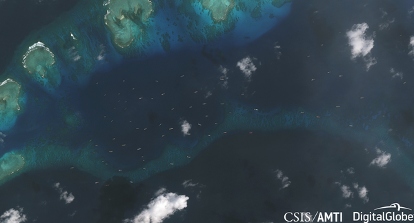 Maritime militia fleet off of Thitu, Dec 20 2018 Maritime militia fleet off of Thitu, Dec 20 2018 - Sputnik International