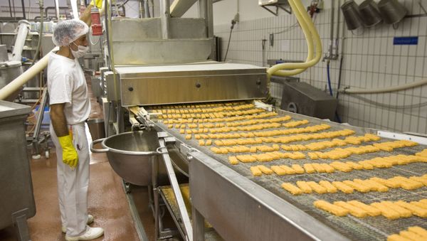 Fish stick production. File photo. Fish stick production. File photo. - Sputnik International