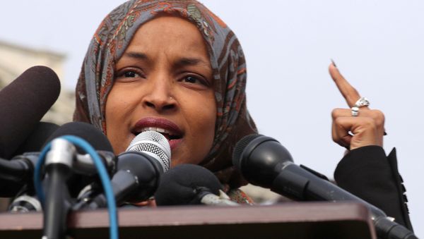 U.S. Representative Ilhan Omar (D-MN) participates in a news conference to call on Congress to cut funding for ICE (Immigration and Customs Enforcement), at the U.S. Capitol in Washington, U.S., February 7, 2019. - Sputnik International