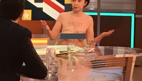 Naked Brexit Protester Shares Her Way of Exposing the Truth About Brexit | Good Morning Britain Naked Brexit Protester Shares Her Way of Exposing the Truth About Brexit | Good Morning Britain - Sputnik International