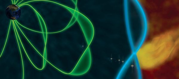 Magnetic field around Earth; artist's rendering. Magnetic field around Earth; artist's rendering. - Sputnik International