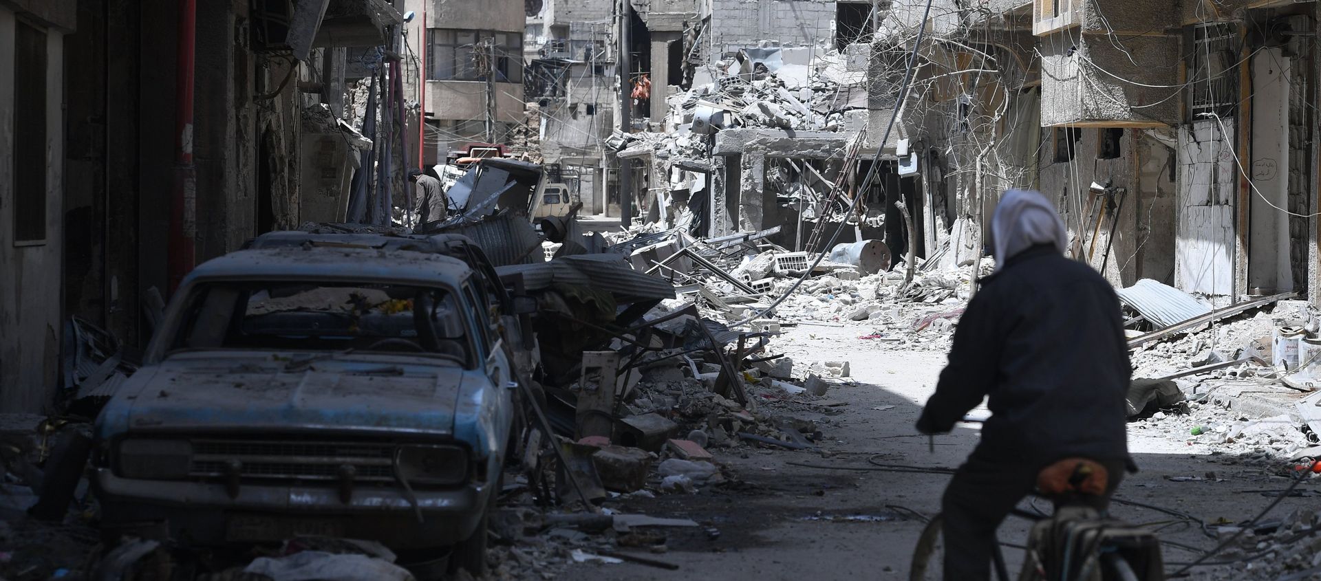The city of Douma near Damascus after liberation from terrorists The city of Douma near Damascus after liberation from terrorists - Sputnik International, 1920, 16.03.2021