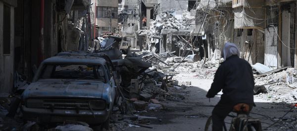 The city of Douma near Damascus after liberation from terrorists The city of Douma near Damascus after liberation from terrorists - Sputnik International