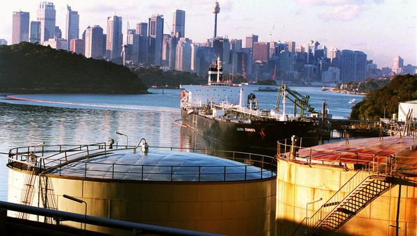 The Shell Oil terminal at Gore Cove in Sydney Harbor, Australia The Shell Oil terminal at Gore Cove in Sydney Harbor, Australia - Sputnik International