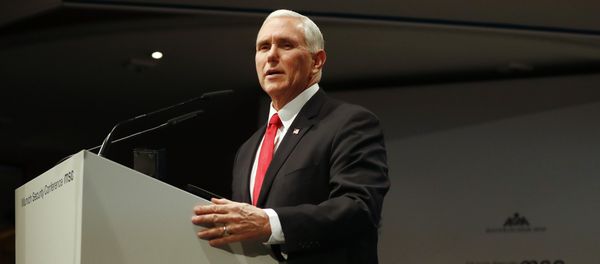 United States Vice President Mike Pence delivers his speech during the Munich Security Conference in Munich, Germany, Saturday, Feb. 16, 2019 - Sputnik International