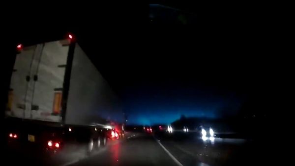 For some of our local followers who also saw a blue flash of light at 6:30am today this was my dashcam view captured on the A55 E/B at Northop For some of our local followers who also saw a blue flash of light at 6:30am today this was my dashcam view captured on the A55 E/B at Northop - Sputnik International