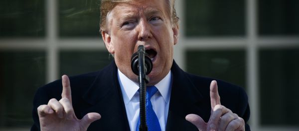 President Donald Trump speaks during an event in the Rose Garden at the White House to declare a national emergency in order to build a wall along the southern border, Friday, Feb. 15, 2019, in Washington - Sputnik International