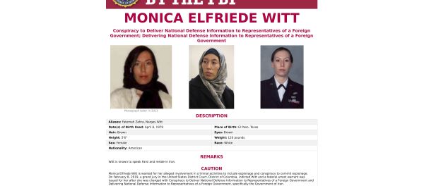 This image provided by the FBI shows the wanted poster for Monica Witt This image provided by the FBI shows the wanted poster for Monica Witt - Sputnik International