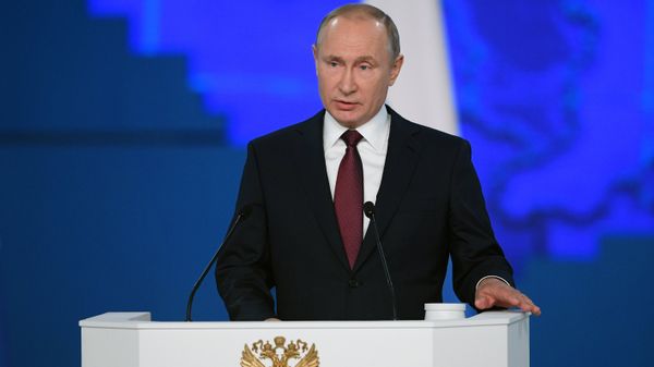 Russian President Vladimir Putin is delivering his annual Presidential Address to Federal Assembly - Sputnik International
