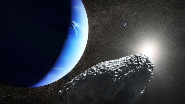 An artist's concept of the tiny moon Hippocamp - Sputnik International