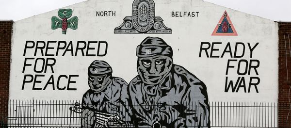 A mural supporting the loyalist Ulster Volunteer Force (UVF) is seen in north Belfast, on the 20th anniversary of the Good Friday Agreement on April 10, 2018. A mural supporting the loyalist Ulster Volunteer Force (UVF) is seen in north Belfast, on the 20th anniversary of the Good Friday Agreement on April 10, 2018. - Sputnik International