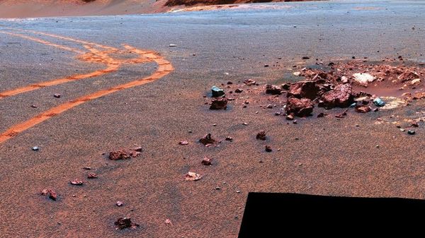 image from NASA Mars rover Opportunity of the Martian surface (NASA) - Sputnik International