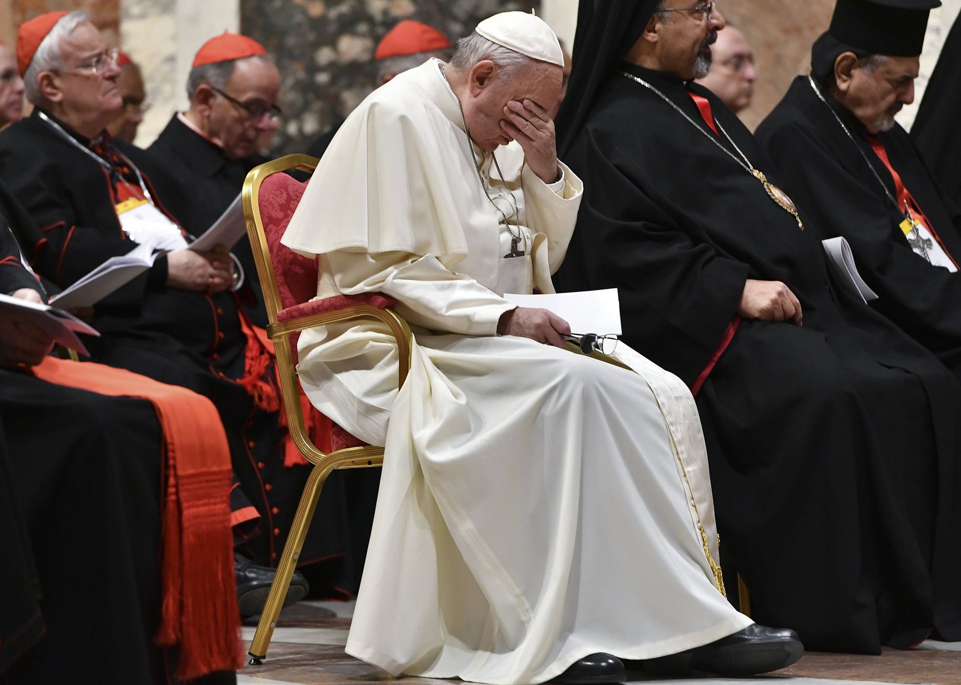 Pope Francis hosts a four-day summit on preventing clergy sexual abuse, a high-stakes meeting designed to impress on Catholic bishops around the world that the problem is global and that there are consequences if they cover it up - Sputnik International, 1920, 03.10.2021
