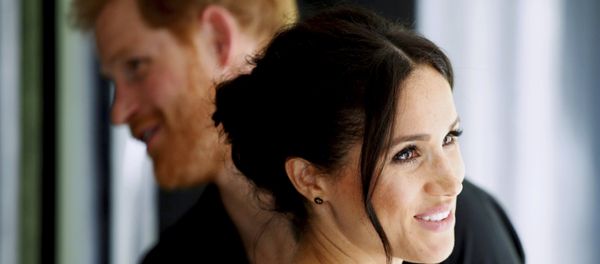 Britain's Prince Harry and Meghan, Duchess of Sussex smile during their visit to the National Kiwi Hatchery at Rainbow Springs in Rotorua, New Zealand, Wednesday, Oct. 31, 2018 - Sputnik International