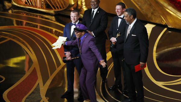 91st Academy Awards - Oscars Show - Hollywood, Los Angeles, California, U.S., February 24, 2019. Charlie Wachtel, David Robinowitz, Kevin Willmott, and Spike Lee accept the Best Adapted Screenplay award for Blackkklansman - Sputnik International