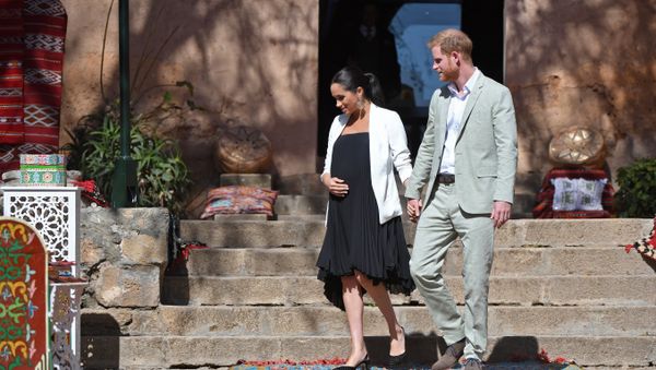 Prince Harry and his wife Meghan, Duke & Duchess of Sussex, visit the Kasbah of the Udayas near the Moroccan capital Rabat. on February 25, 2019 - Sputnik International
