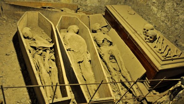 Mummies in the St Michan’s Church crypt - Sputnik International