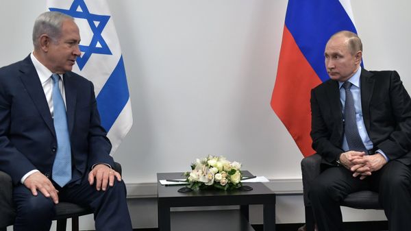 Russian President Vladimir Putin and Israeli Prime Minister Benjamin Netanyahu - Sputnik International