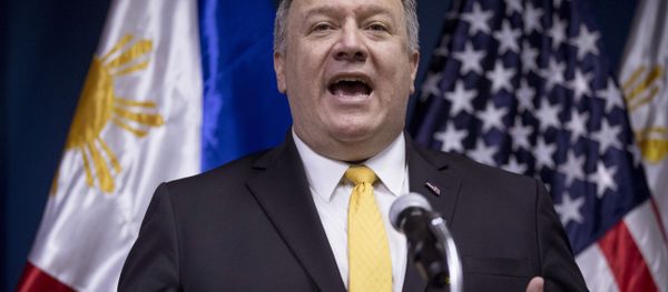 U.S. Secretary of State Mike Pompeo speaks during a news conference with Philippines Foreign Secretary Teodoro Locsin Jr. at the Philippines Department of Foreign Affairs Home Office in Manila, Philippines, Friday, March 1, 2019 - Sputnik International
