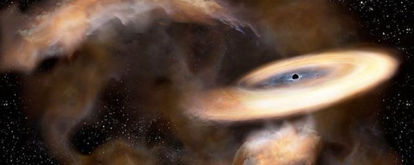 An artist’s impression of a newly discovered black hole near the core of the Milky Way An artist’s impression of a newly discovered black hole near the core of the Milky Way - Sputnik International