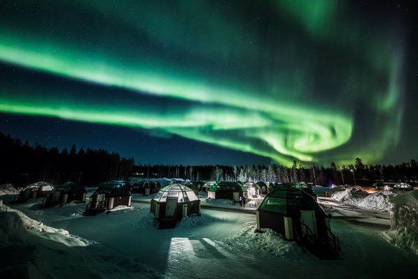 UFO, Tornado or Mushroom Cloud: Mesmerising View of Finland's Northern Lights - Sputnik International