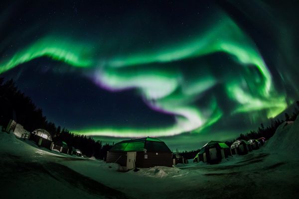 UFO, Tornado or Mushroom Cloud: Mesmerising View of Finland's Northern Lights - Sputnik International