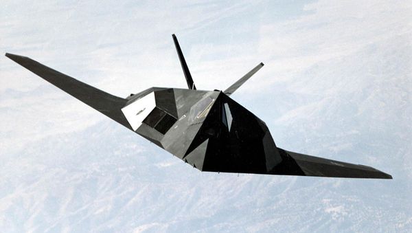 F-117 Nighthawk stealth fighter during a mission flight - Sputnik International