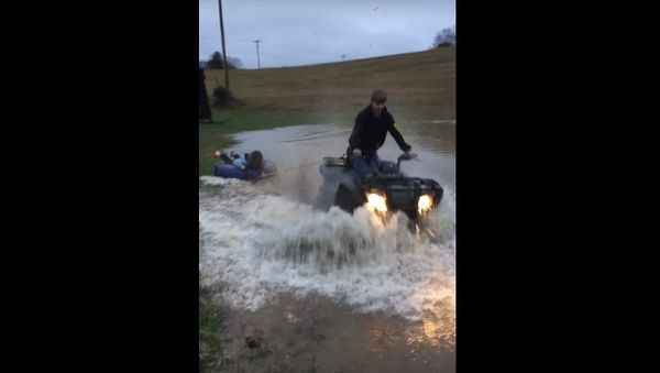 Having Fun in a Flooded Field - Sputnik International