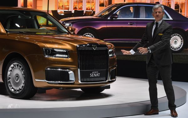 Aurus at the Geneva Motor Show. - Sputnik International