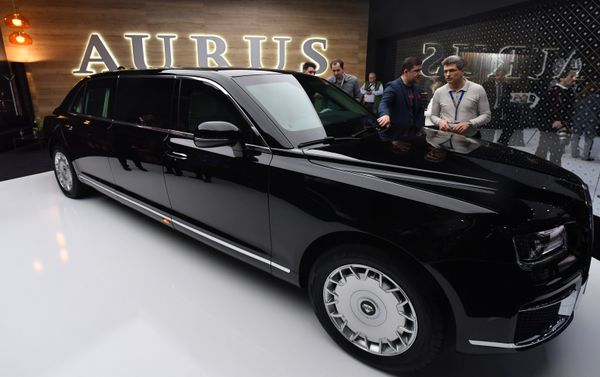 Aurus at the Geneva Motor Show. - Sputnik International