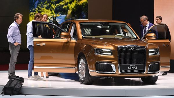 Aurus at the Geneva Motor Show. - Sputnik International