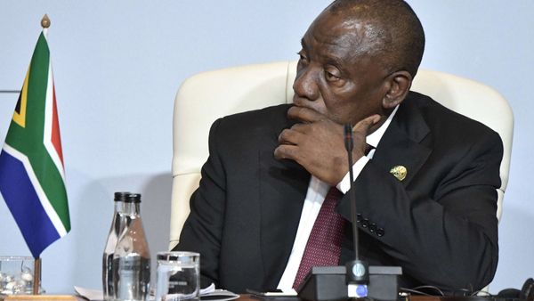 South African President Cyril Ramaphosa at a BRICS group of country meeting in July 2018. File photo. - Sputnik International