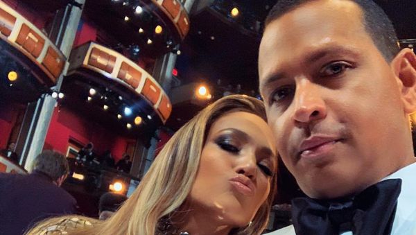 Jennifer Lopez and Alex Rodriguez during the 2019 Oscars Ceremony - Sputnik International
