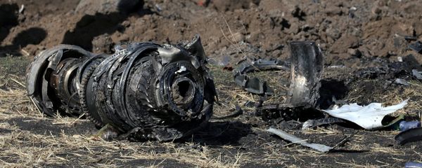 Engine parts are seen at the scene of the Ethiopian Airlines Flight ET 302 plane crash, near the town of Bishoftu, southeast of Addis Ababa, Ethiopia March 11, 2019 - Sputnik International