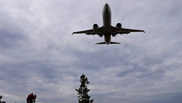 An American Airlines Boeing 737 MAX 8 flight from Los Angeles approaches for landing at Reagan National Airport shortly after an announcement was made by the FAA that the planes were being grounded by the United States in Washington, U.S. March 13, 2019 An American Airlines Boeing 737 MAX 8 flight from Los Angeles approaches for landing at Reagan National Airport shortly after an announcement was made by the FAA that the planes were being grounded by the United States in Washington, U.S. March 13, 2019 - Sputnik International