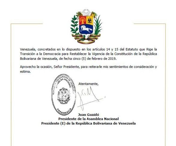 Letter by Guaido's staff sent to pranksters. Letter by Guaido's staff sent to pranksters. - Sputnik International