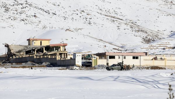 In this Monday, Jan. 21, 2019, photo, Afghan security forces inspect the site of a Taliban attack in Maidan Shar, capital of Maidan Wardak province, east of Kabul, Afghanistan. Afghan official said Tuesday, Jan. 22, 2019, scores of people mostly military personals were killed in the Taliban assault on a military base and a pro-government militia training center a day earlier in the province. - Sputnik International