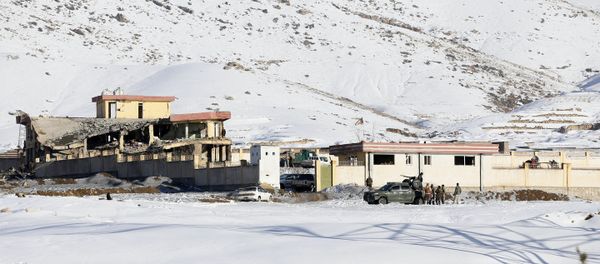 In this Monday, Jan. 21, 2019, photo, Afghan security forces inspect the site of a Taliban attack in Maidan Shar, capital of Maidan Wardak province, east of Kabul, Afghanistan. Afghan official said Tuesday, Jan. 22, 2019, scores of people mostly military personals were killed in the Taliban assault on a military base and a pro-government militia training center a day earlier in the province. In this Monday, Jan. 21, 2019, photo, Afghan security forces inspect the site of a Taliban attack in Maidan Shar, capital of Maidan Wardak province, east of Kabul, Afghanistan. Afghan official said Tuesday, Jan. 22, 2019, scores of people mostly military personals were killed in the Taliban assault on a military base and a pro-government militia training center a day earlier in the province. - Sputnik International