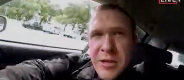 A still image taken from video circulated on social media, apparently taken by a gunman and posted online live as the attack unfolded, shows him driving in Christchurch, New Zealand, March 15, 2019 A still image taken from video circulated on social media, apparently taken by a gunman and posted online live as the attack unfolded, shows him driving in Christchurch, New Zealand, March 15, 2019 - Sputnik International