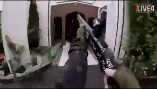 A still image taken from video circulated on social media, apparently taken by a gunman and posted online live as the attack unfolded, shows him entering a mosque in Christchurch, New Zealand, March 15, 2019 A still image taken from video circulated on social media, apparently taken by a gunman and posted online live as the attack unfolded, shows him entering a mosque in Christchurch, New Zealand, March 15, 2019 - Sputnik International