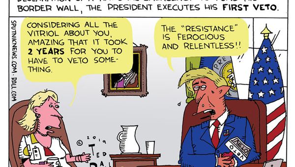 Donny’s First Veto - Sputnik International
