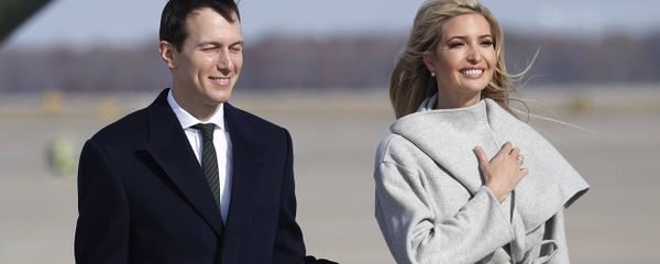White House Senior Adviser Jared Kushner, left and Ivanka Trump, the daughter and assistant to President Donald Trump walk across the tarmac before boarding Air Force One, Thursday, Nov. 29, 2018 at Andrews Air Force Base, Md. White House Senior Adviser Jared Kushner, left and Ivanka Trump, the daughter and assistant to President Donald Trump walk across the tarmac before boarding Air Force One, Thursday, Nov. 29, 2018 at Andrews Air Force Base, Md. - Sputnik International